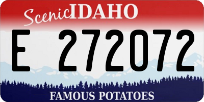 ID license plate E272072