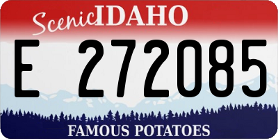 ID license plate E272085