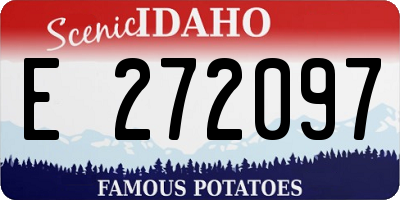 ID license plate E272097