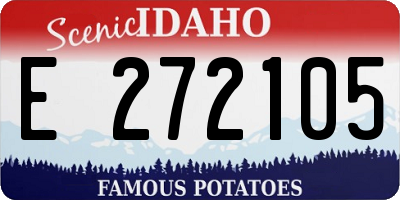 ID license plate E272105