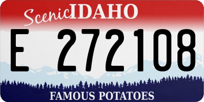 ID license plate E272108