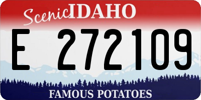 ID license plate E272109