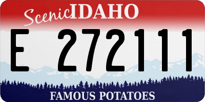 ID license plate E272111