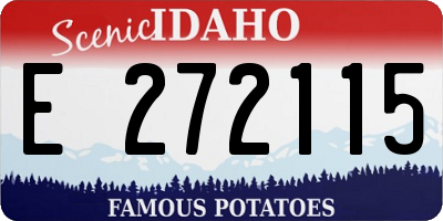 ID license plate E272115