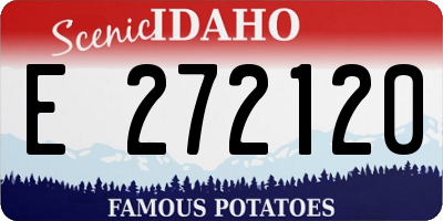 ID license plate E272120