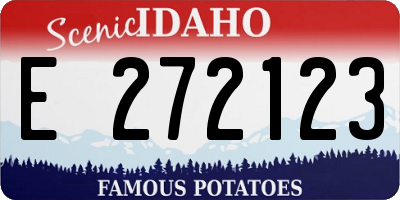 ID license plate E272123