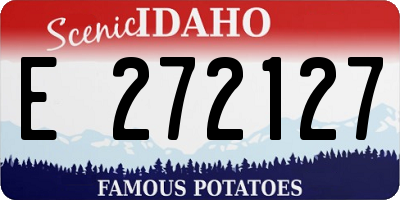 ID license plate E272127