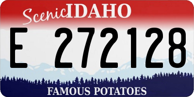 ID license plate E272128