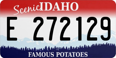 ID license plate E272129