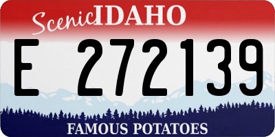 ID license plate E272139