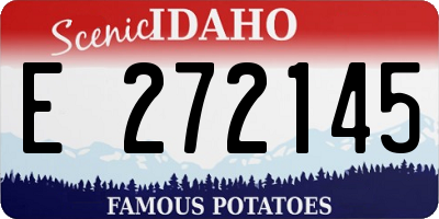 ID license plate E272145