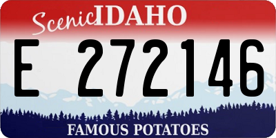 ID license plate E272146