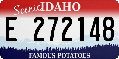 ID license plate E272148