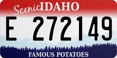 ID license plate E272149