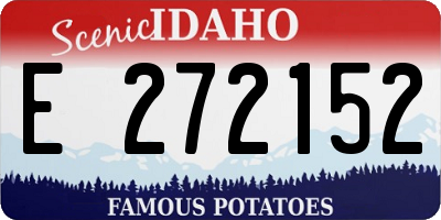 ID license plate E272152