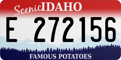 ID license plate E272156