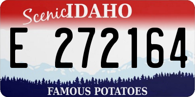 ID license plate E272164