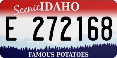 ID license plate E272168