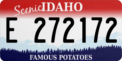 ID license plate E272172