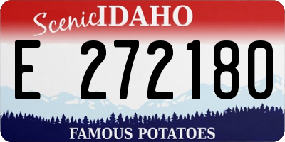 ID license plate E272180