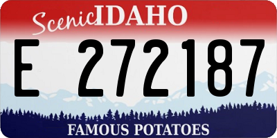 ID license plate E272187