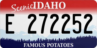ID license plate E272252