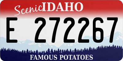 ID license plate E272267