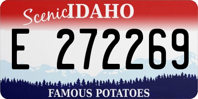 ID license plate E272269
