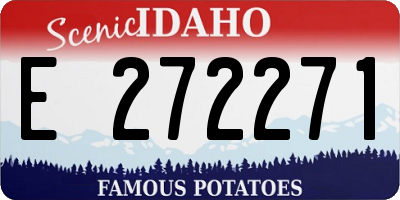 ID license plate E272271