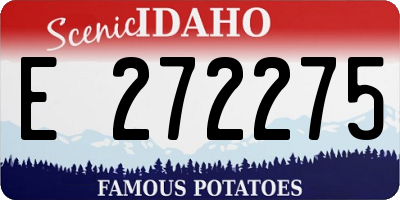 ID license plate E272275