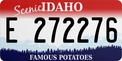ID license plate E272276