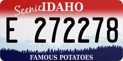 ID license plate E272278