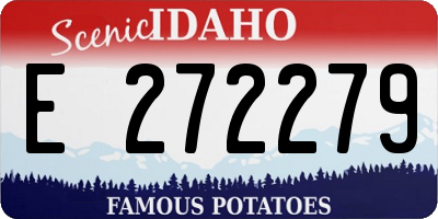 ID license plate E272279