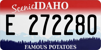 ID license plate E272280