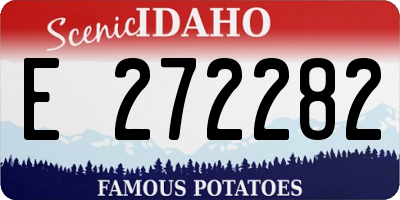 ID license plate E272282