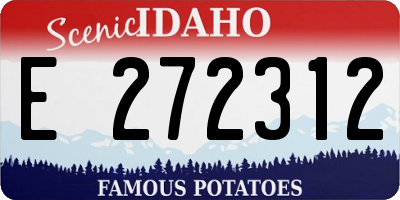 ID license plate E272312