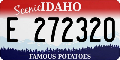 ID license plate E272320