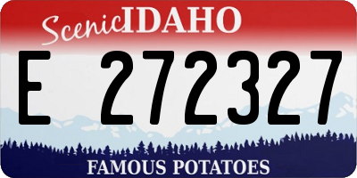 ID license plate E272327
