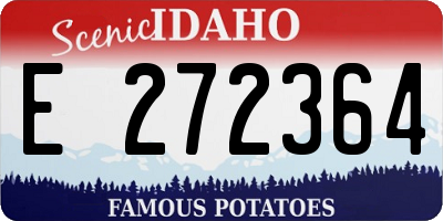 ID license plate E272364