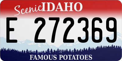 ID license plate E272369