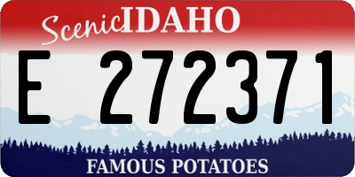 ID license plate E272371
