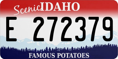 ID license plate E272379