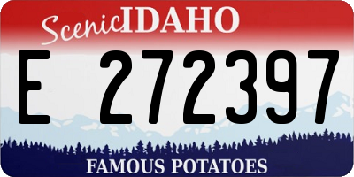 ID license plate E272397