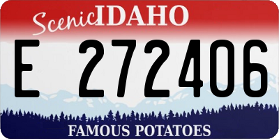ID license plate E272406