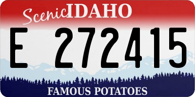ID license plate E272415