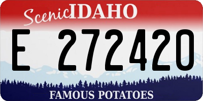 ID license plate E272420