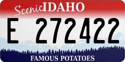 ID license plate E272422