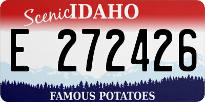 ID license plate E272426