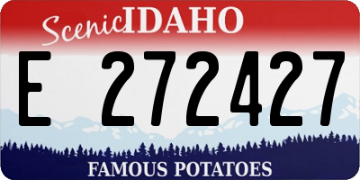 ID license plate E272427