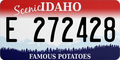 ID license plate E272428